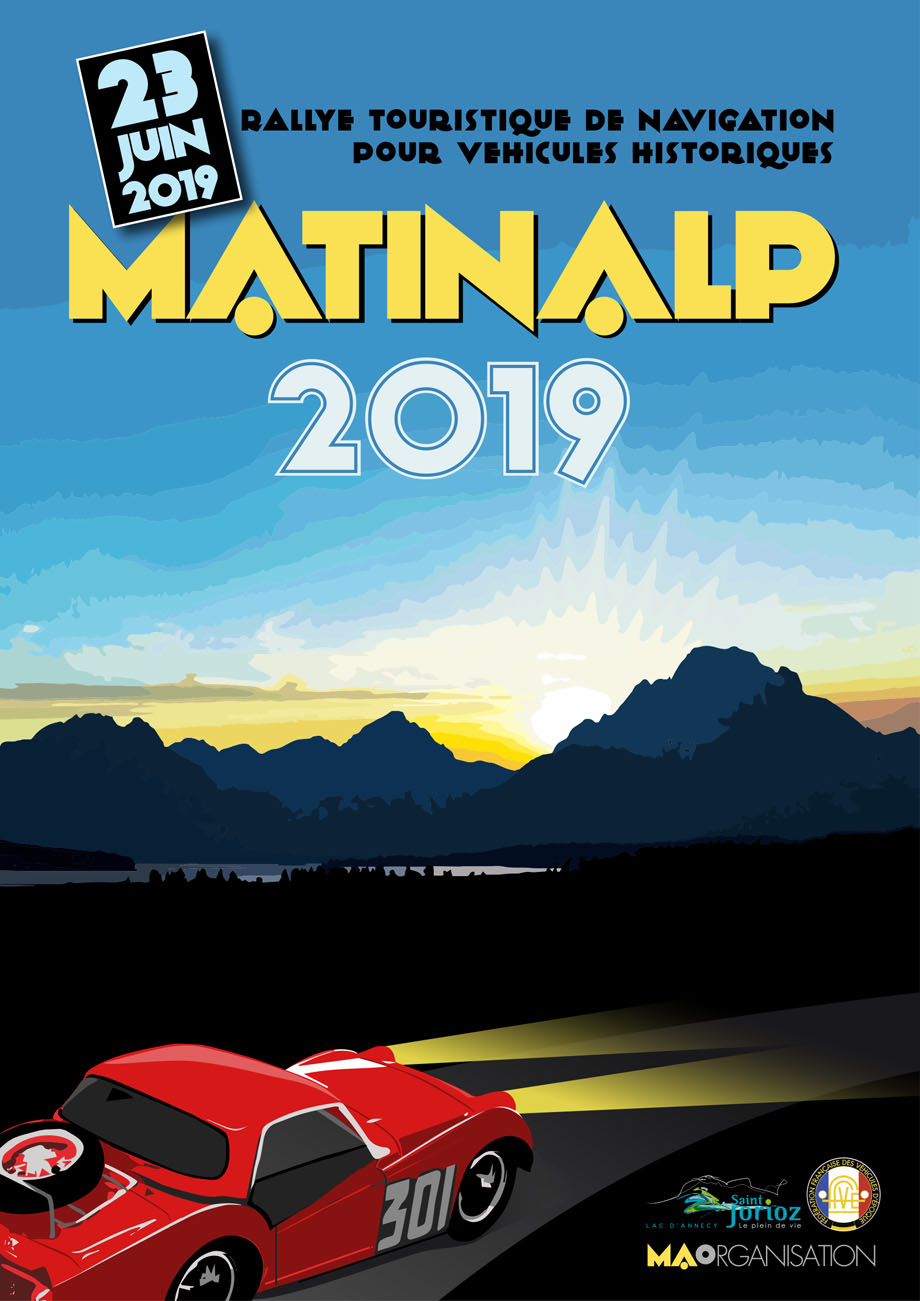 Affiche rallye touristique navigation matinalp 2018